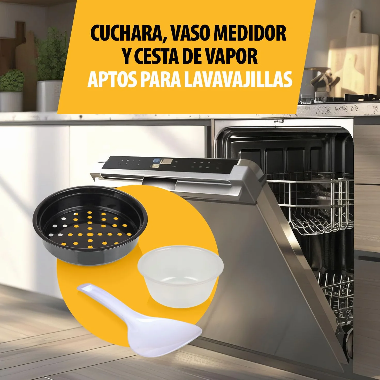 Tristar Olla Arrocera 1,5 L Acero Inoxidable 500 W RK-6145