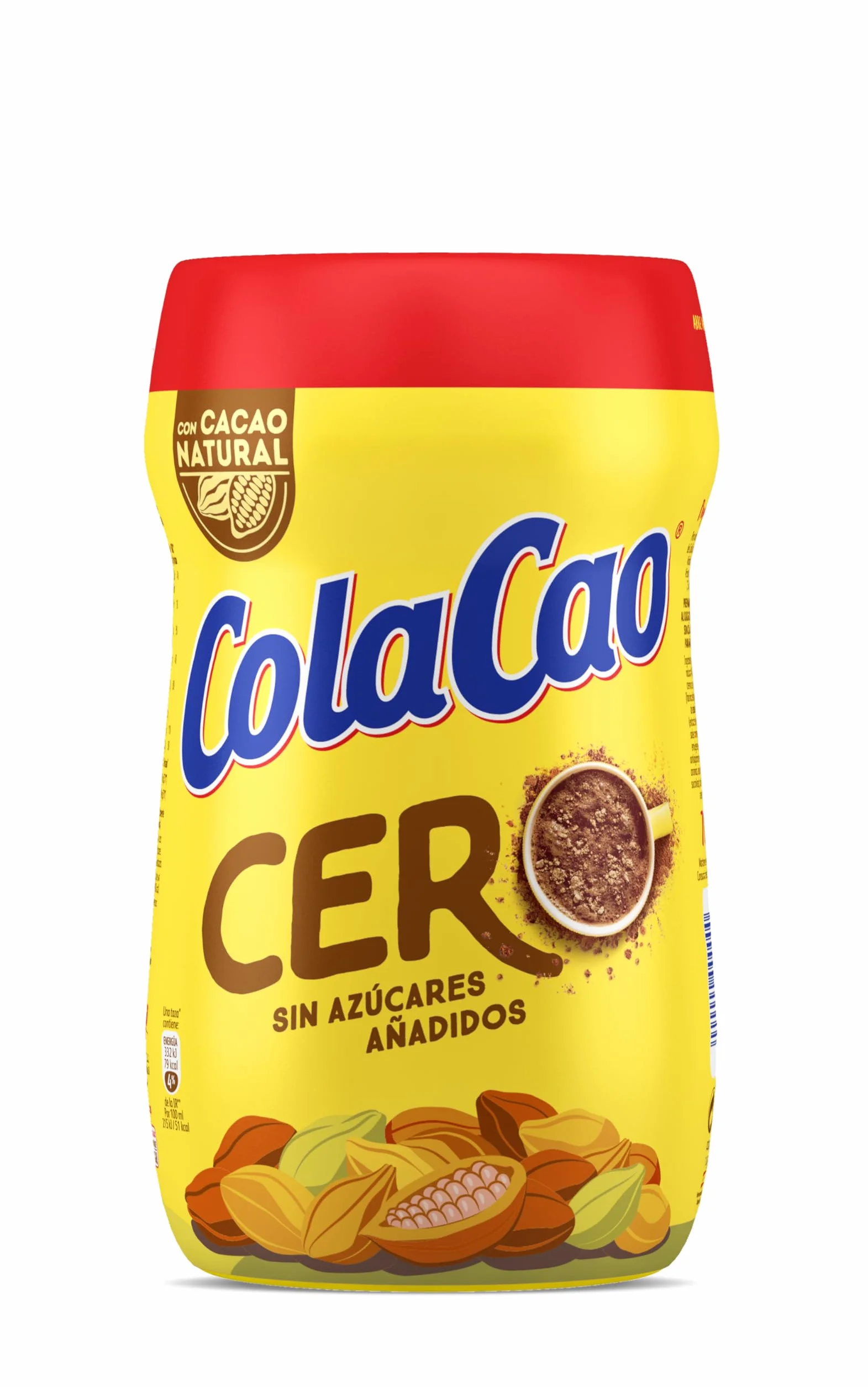 ColaCao Cacao Soluble Natural 0% Azúcares Añadidos 700g