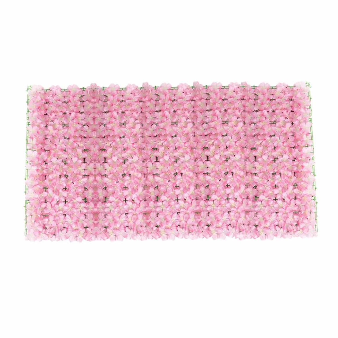 Venanza de flores artificiales enrejado, proyección de la cerca artificial con flores de 50x300 cm, valla de privacidad de la pared del jardín, enrejado de flores artificiales, paneles de cerca de ja