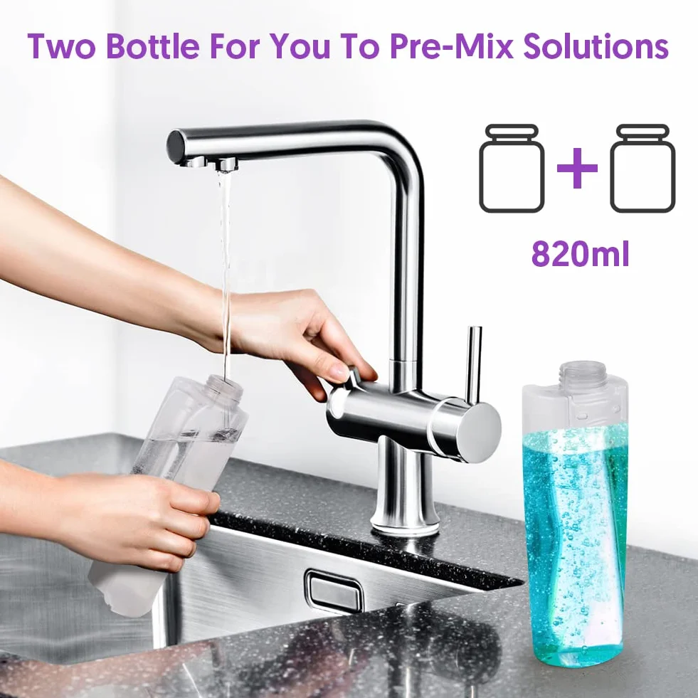MEXERRIS Mopa Fregona con Pulverizador 2 Botellas Recargables Microfibra para Suelos