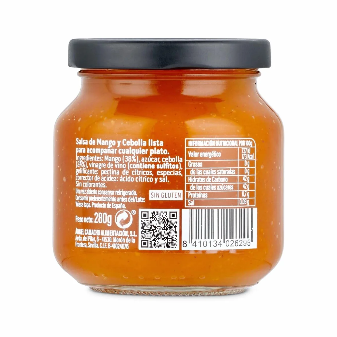 La Vieja Fábrica Surtido salsa Chutney de Mango y Cebolla 280 g