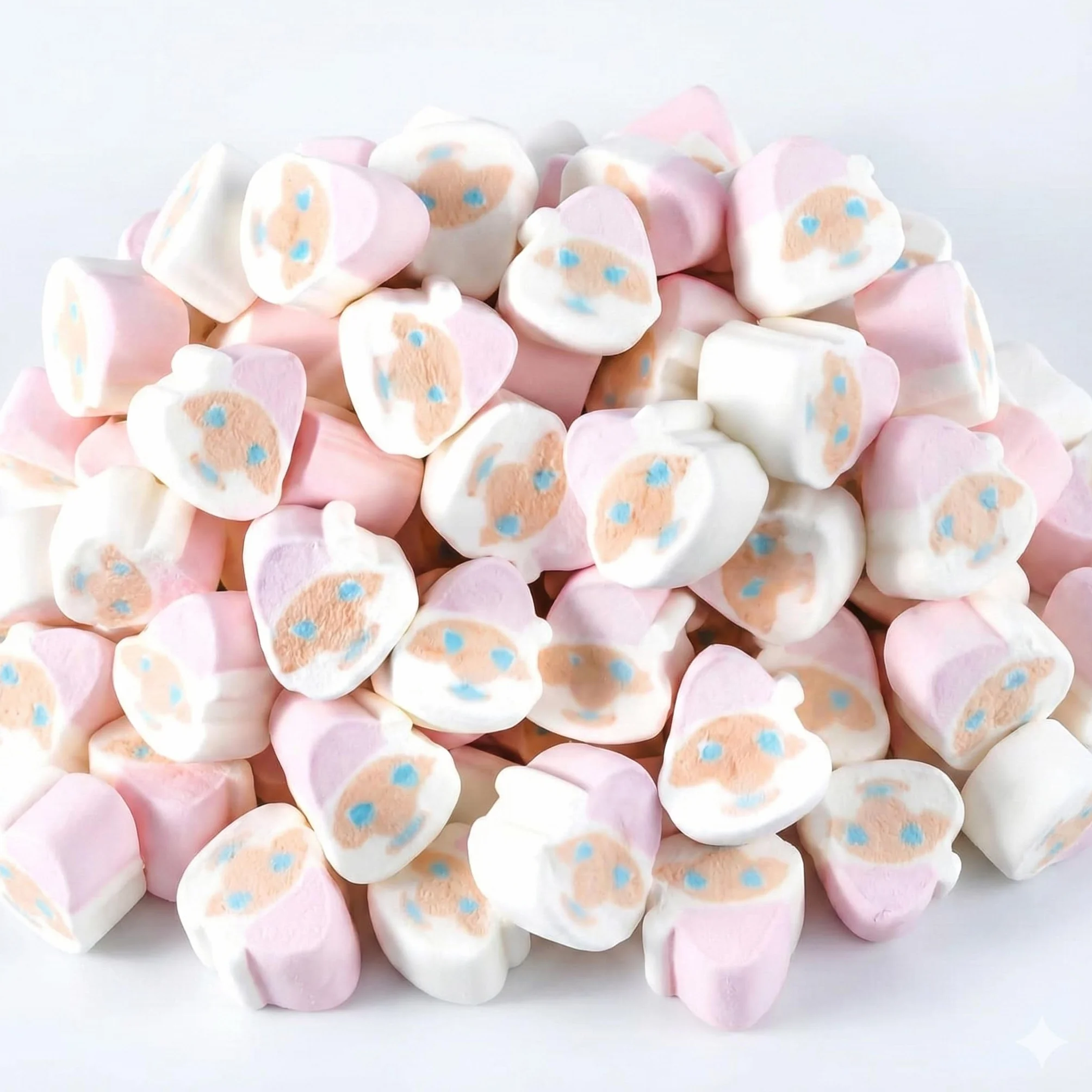 Papá Noel Marshmallow Sin Gluten Sin Grasa 1 Kg 147 Unidades Dulces Esponjosos Navideños