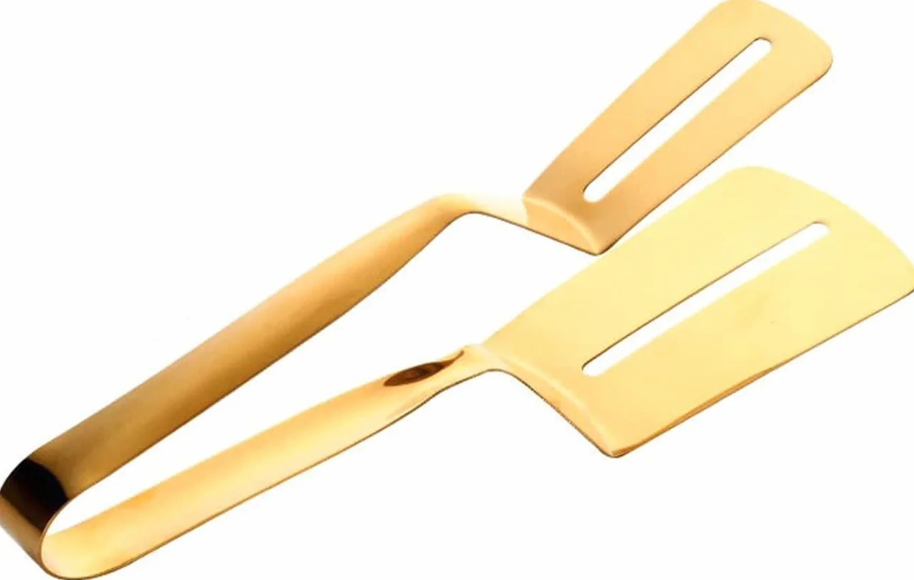 Pinzas para Servir， Pinzas de Acero Inoxidable for Barbacoa, Pala for filetes fritos, Pala for Pescado Frito, Pinza for Pan, Pinza for Carne de Cocina, alicates for Utensilios