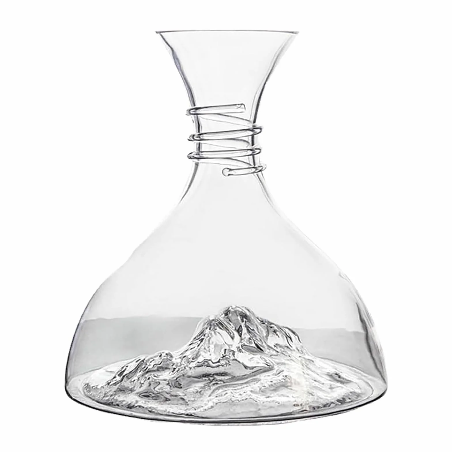 Decantador de vino tinto de 1800 ml, Decantador de vino de cristal Iceberg, Aireador de vino rápido para el hogar Decantador de jarra de vino soplada a mano para amantes del vino Aireador de vino