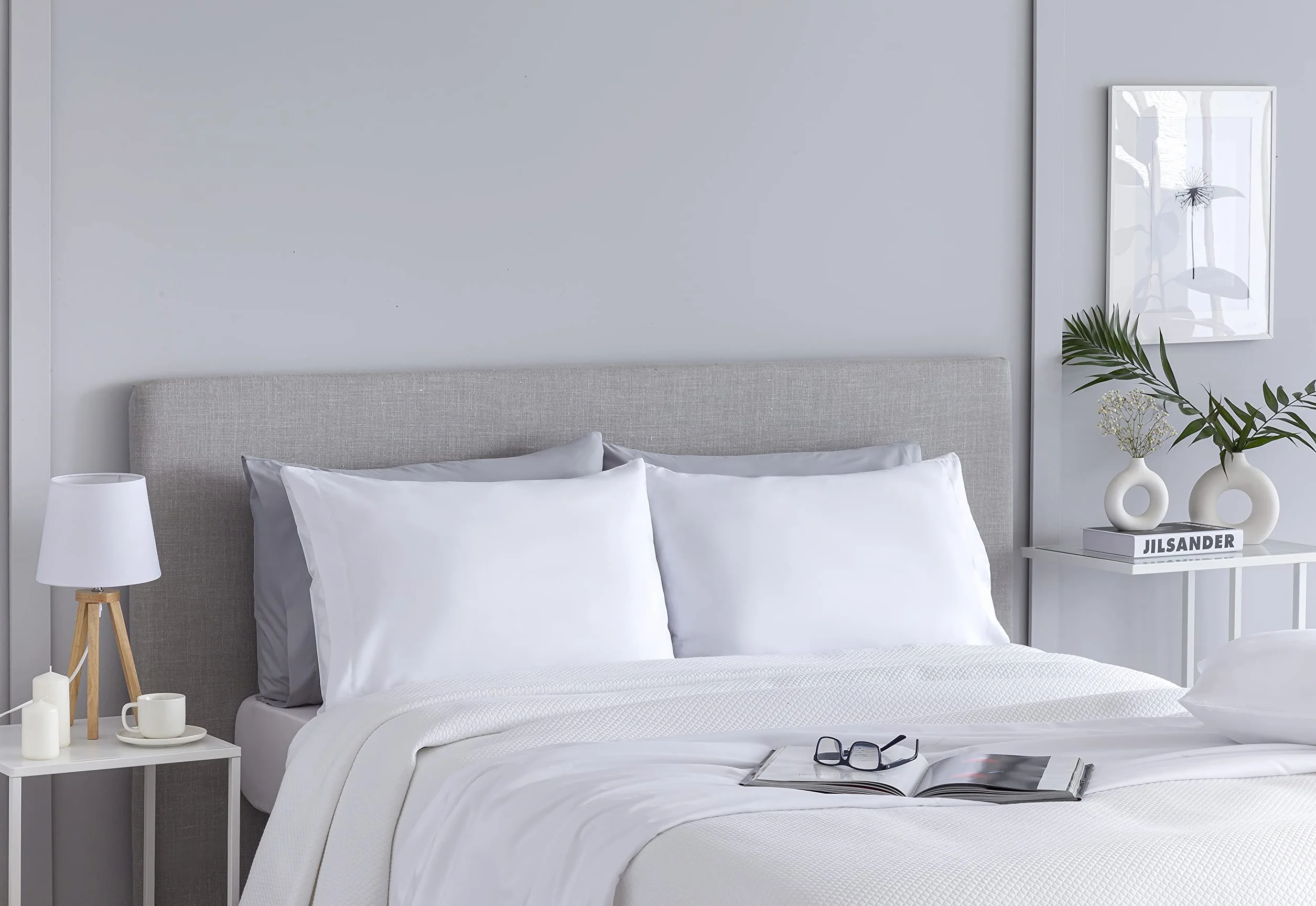 Todocama Fundas de Almohada Microfibra Extra Suave Hipoalergénicas 70x40 cm Blanco Juego de 2