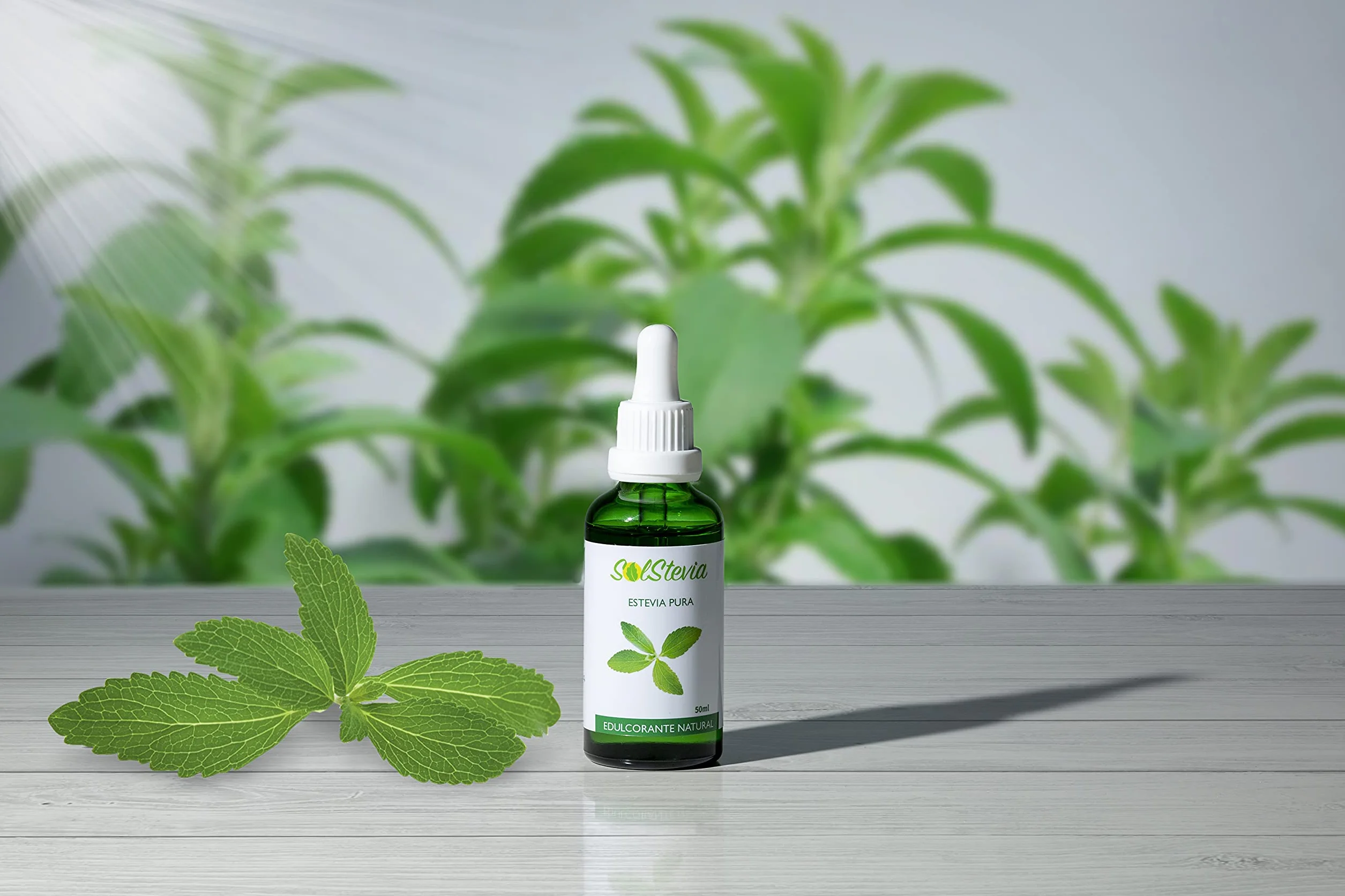 Solstevia Stevia líquida pura 100 natural Edulcorante natural sustituto del azúcar Sin calorías