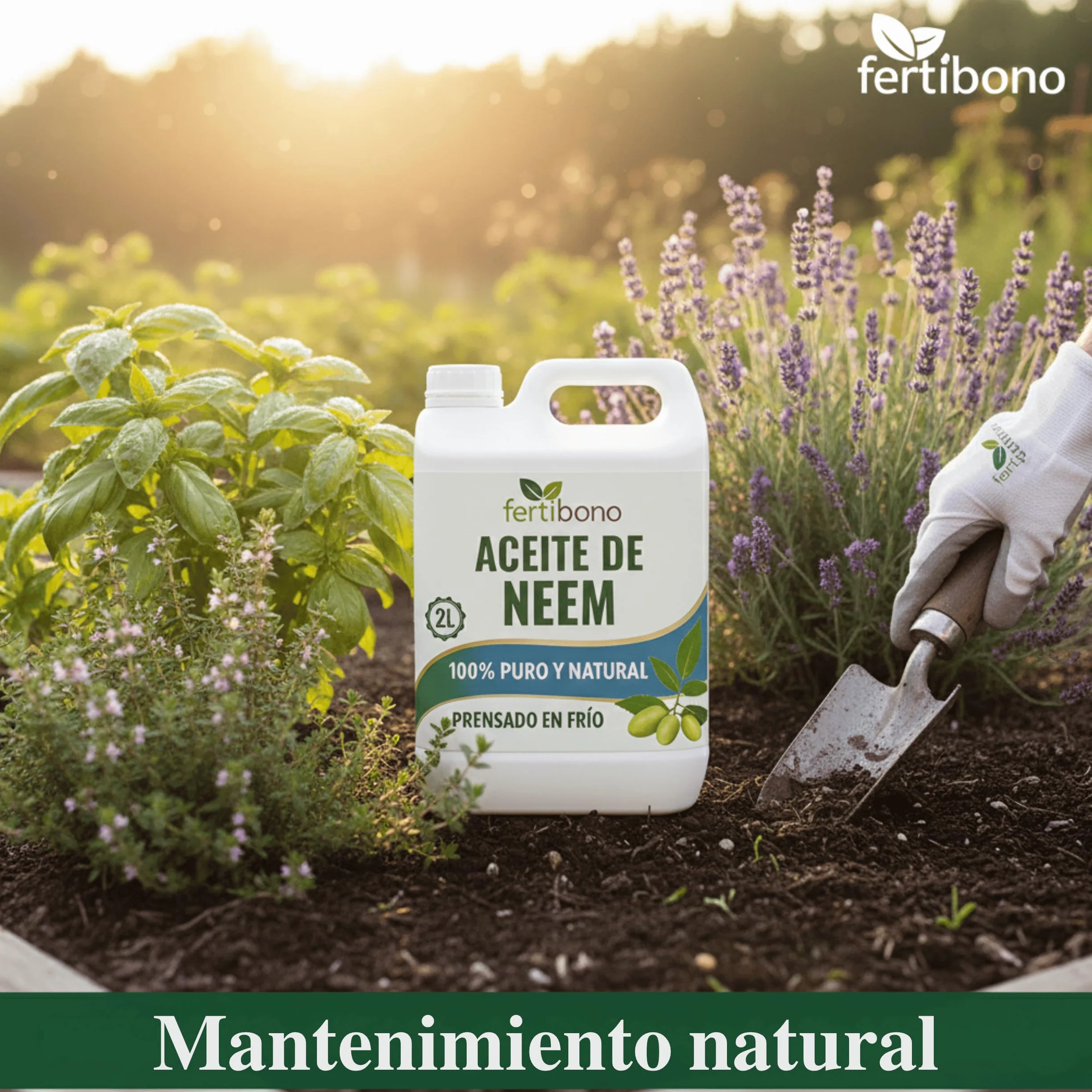 FERTIBONO Aceite de Neem 100% Puro 2L Prensado en Frío
