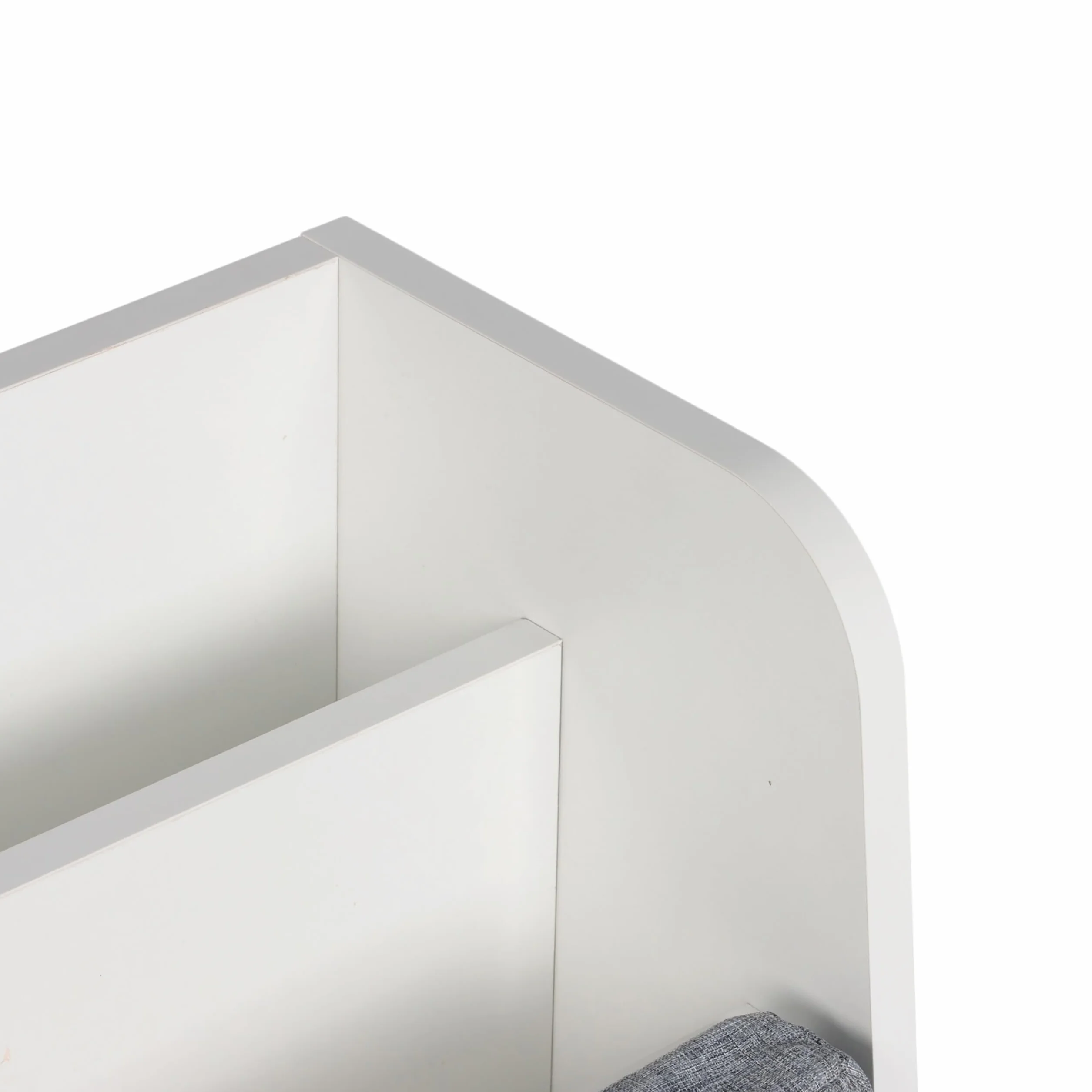 Relaxdays Banco Infantil con Almacenamiento 70x100x45 cm Blanco Gris
