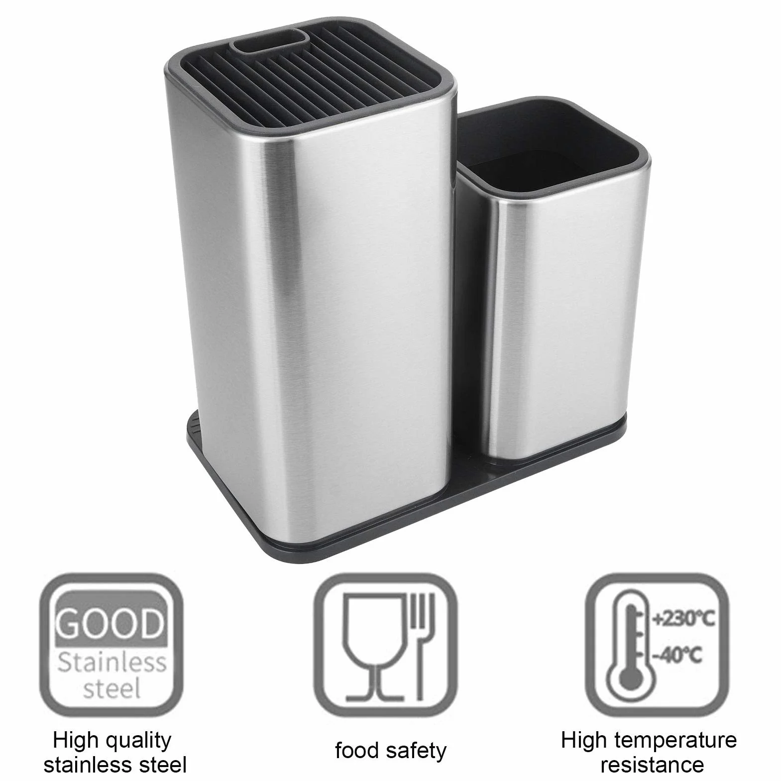 Soporte universal para bloque de cuchillos, porta cuchillos cocina para encimera