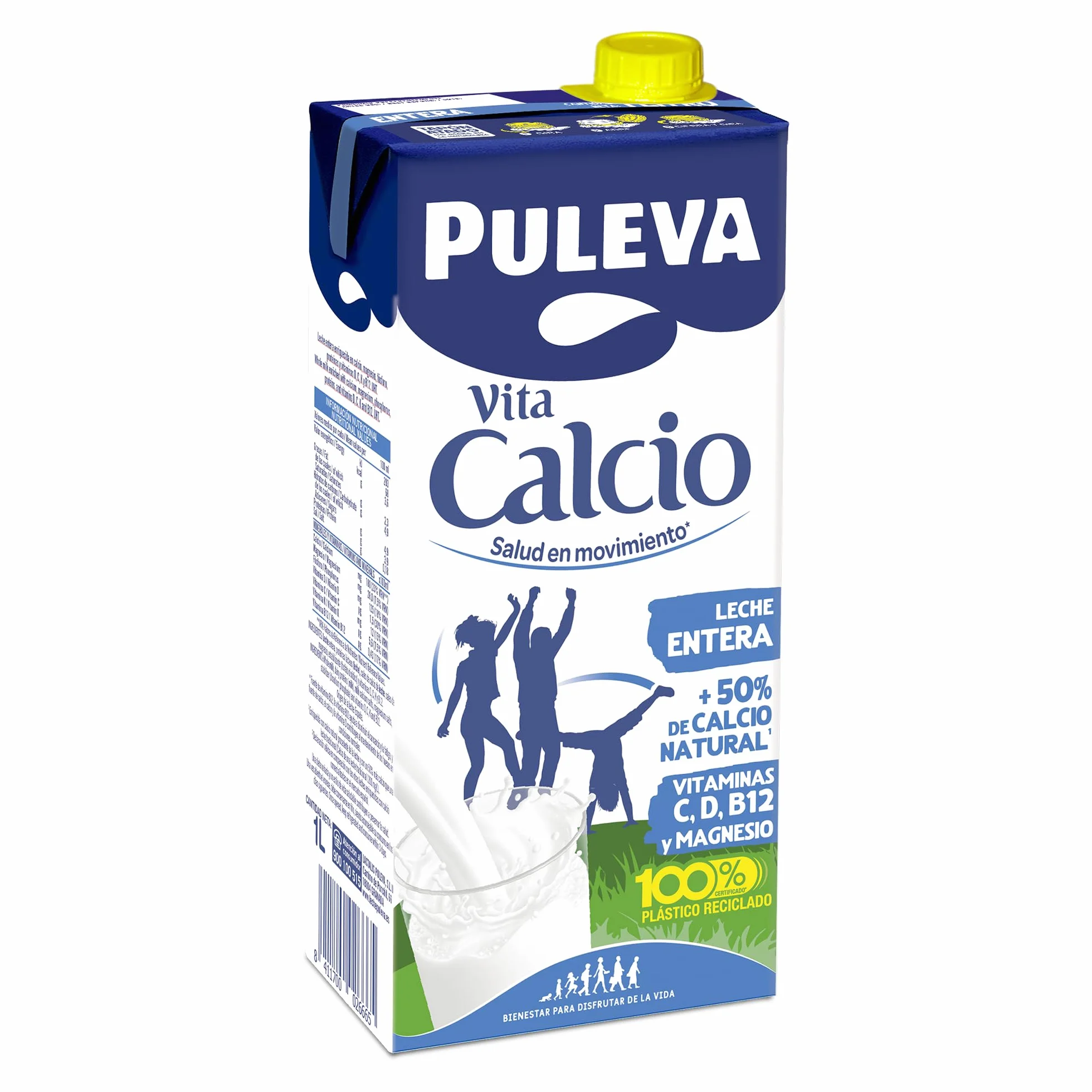 Puleva Calcio Leche Entera Pack 6 x 1Lt