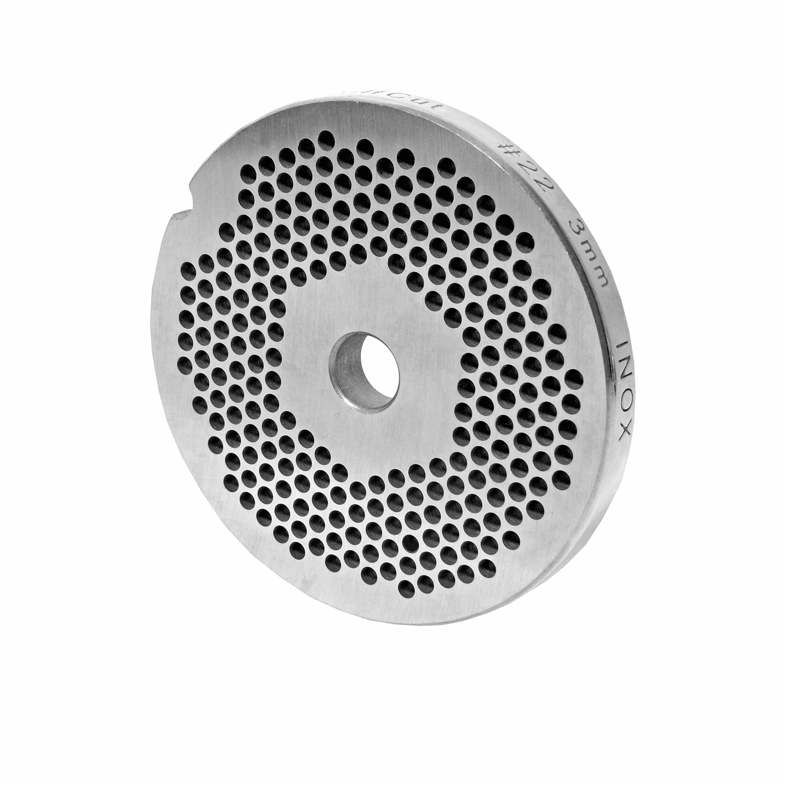 Juego de discos perforados compatibles con picadora de carne de 22/3 mm-6 mm y un cuchillo de cúter.