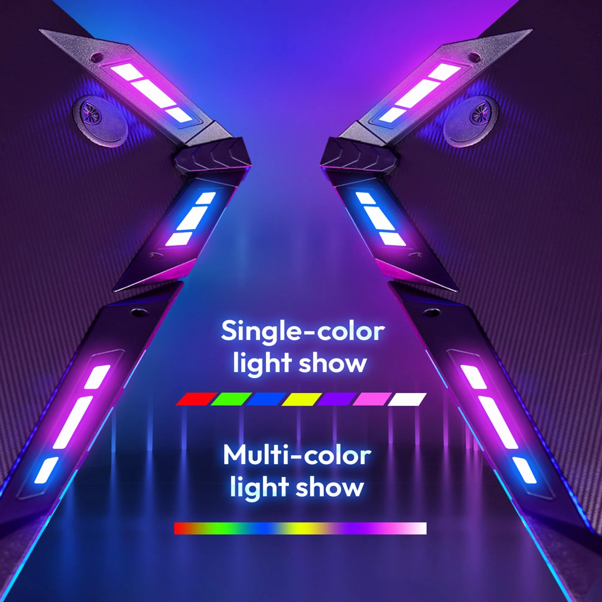 LZQ Mesa de juegos con LED RGB 140 x 60 cm, escritorio ergonómico para gamer PC con superficie de fibra de carbono, mesa de juegos RGB con mando a distancia y gancho para auriculares, color negro