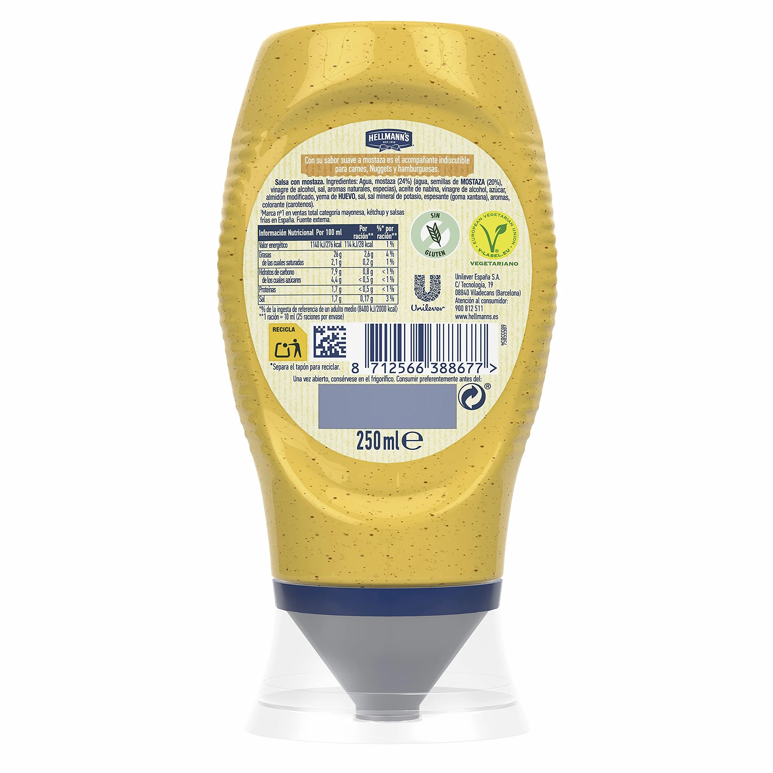 Hellmann'S Salsa Mostaza 250ml