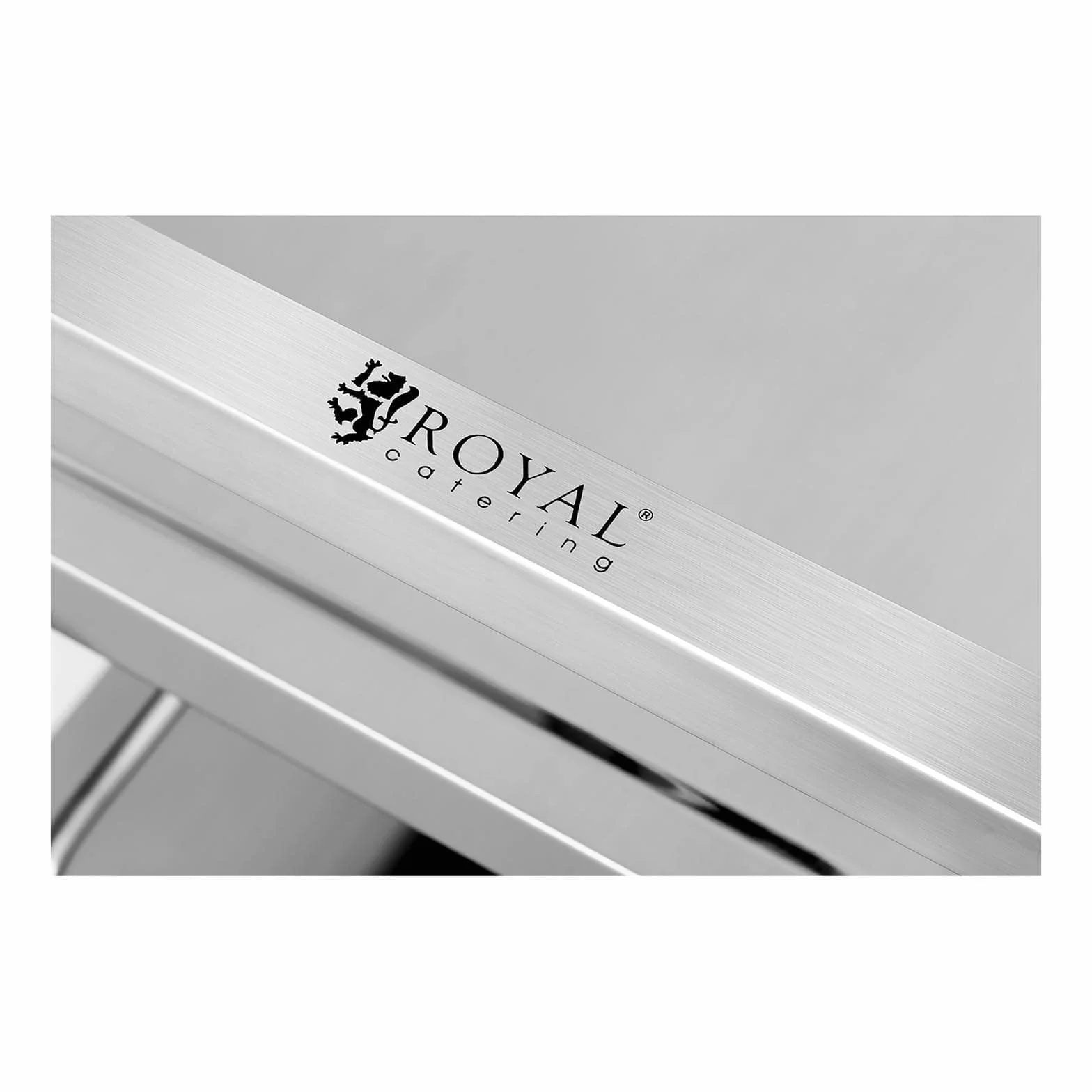 Royal Catering RCSW 3E Carro Cocina Carrito de Servicio con Ruedas (2 Estantes, Distancia entre estantes 59 cm, Capacidad 200 kg, Acero inoxidable)