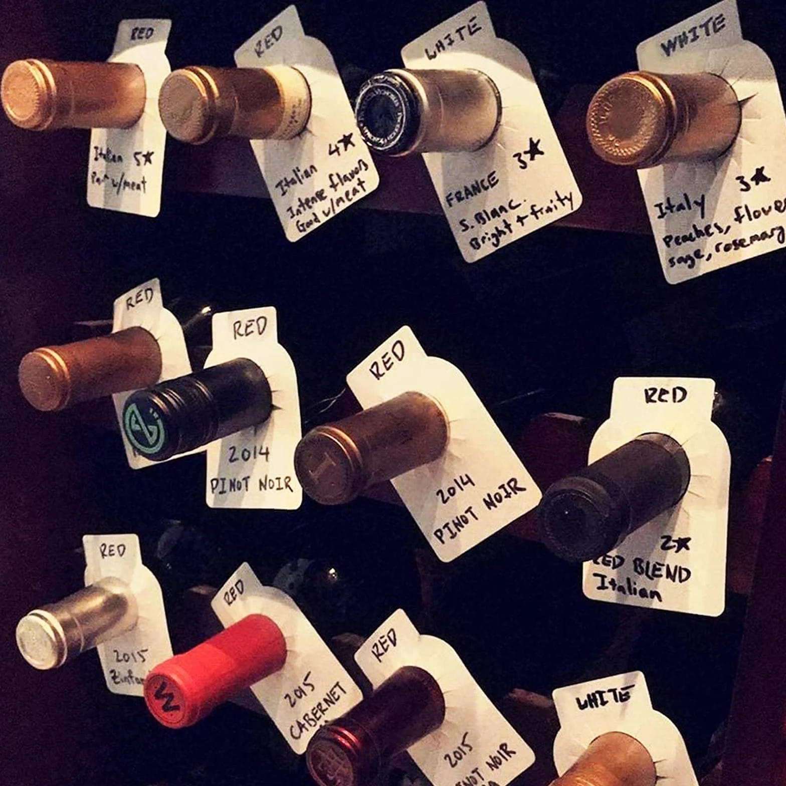 200Pcs Etiquetas para Botellas de Vino, Plástico, Blancas, para Champán y Bebida