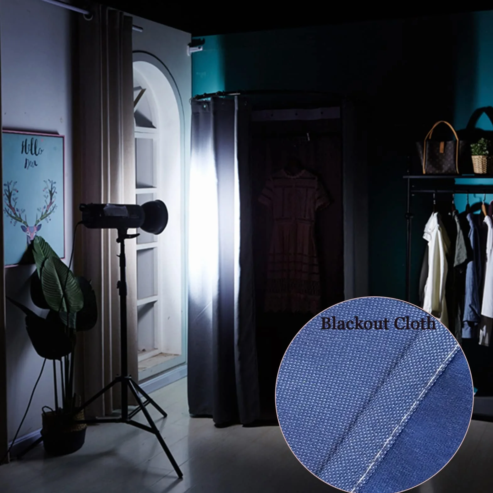 FWTXZTER Probador de Tienda de Ropa, Vestuario Independiente en Forma de U, Móvil Protección De La Privacidad para Estudio Fotográfico de Moda Oficina Centro Comercial Casa Compartida