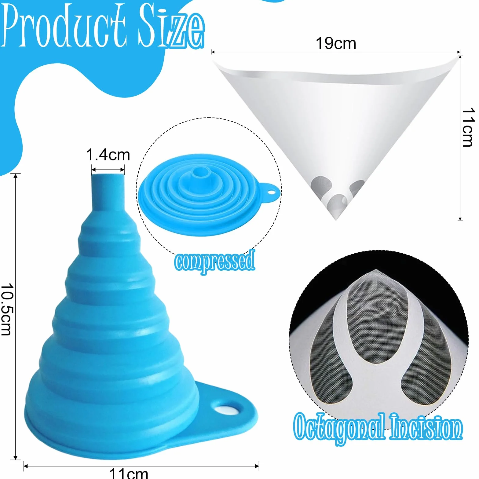 100 Tamiz de Pintura - Filtro de Resina - Tamiz de Pintura de Papel - Adecuado para Diferentes Necesidades de PulverizacióN Y FiltracióN, Adecuada para Filtrar Aceites Comestibles,Aceites, TéS