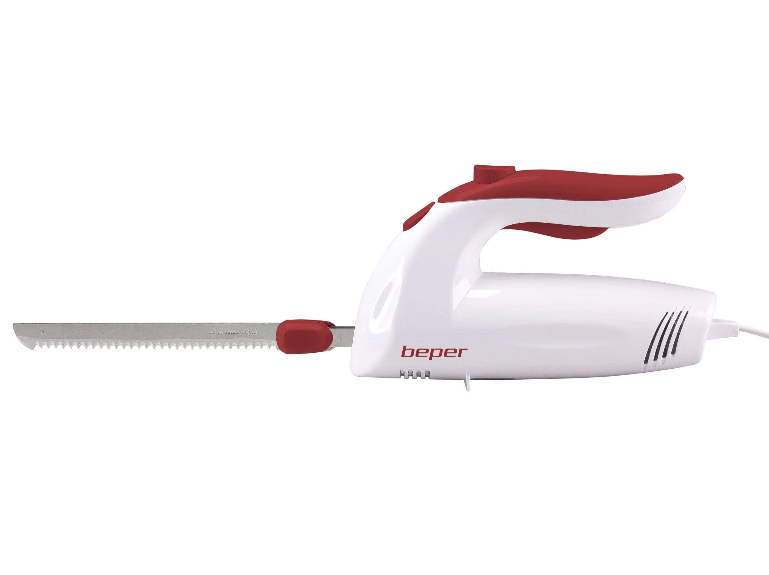 BEPER BP.790 Cuchillo de Cocina eléctrico, 150 W, ABS, Blanco/Rojo