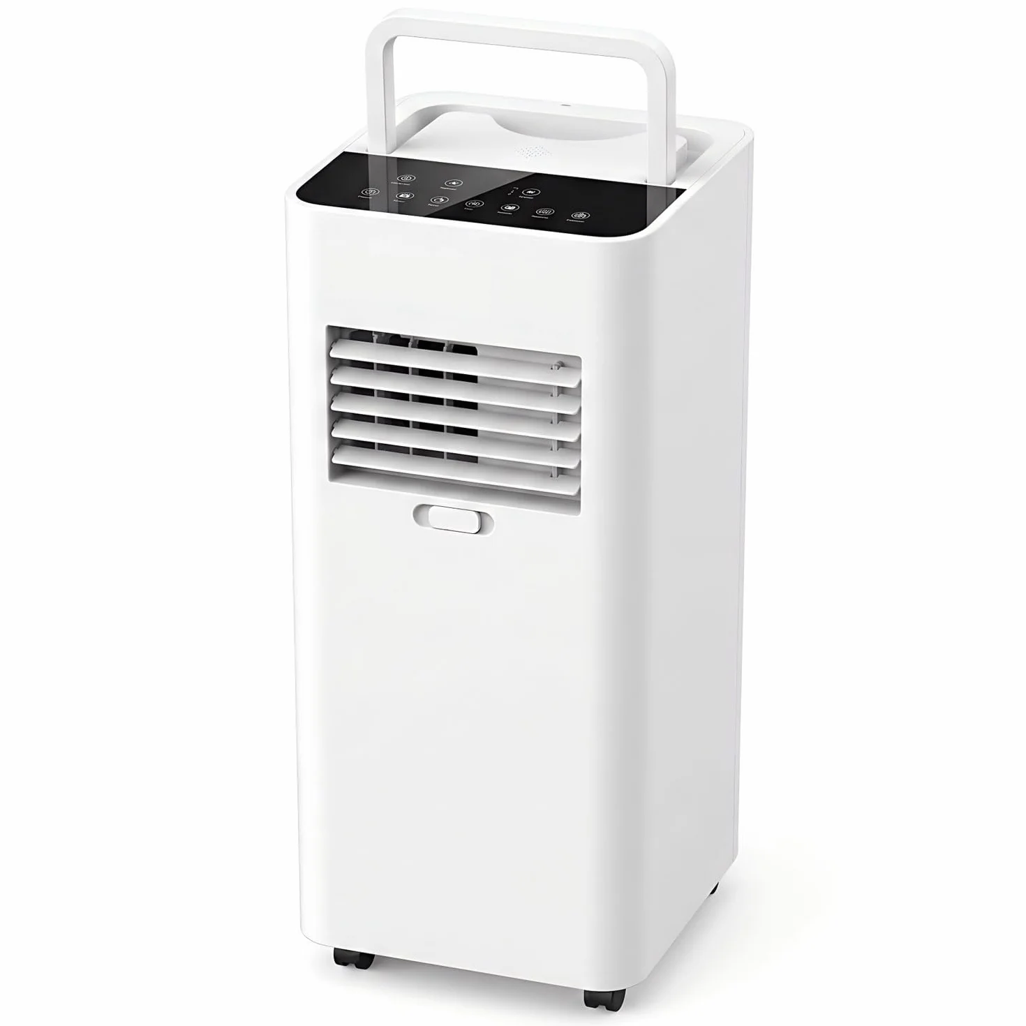 Aire acondicionado portátil de 7000 BTU, unidad de enfriamiento rápido para habitaciones de hasta 300 pies cuadrados, ventilador deshumidificador, modo de suspensión de 30 dB, temporizador de 24 horas