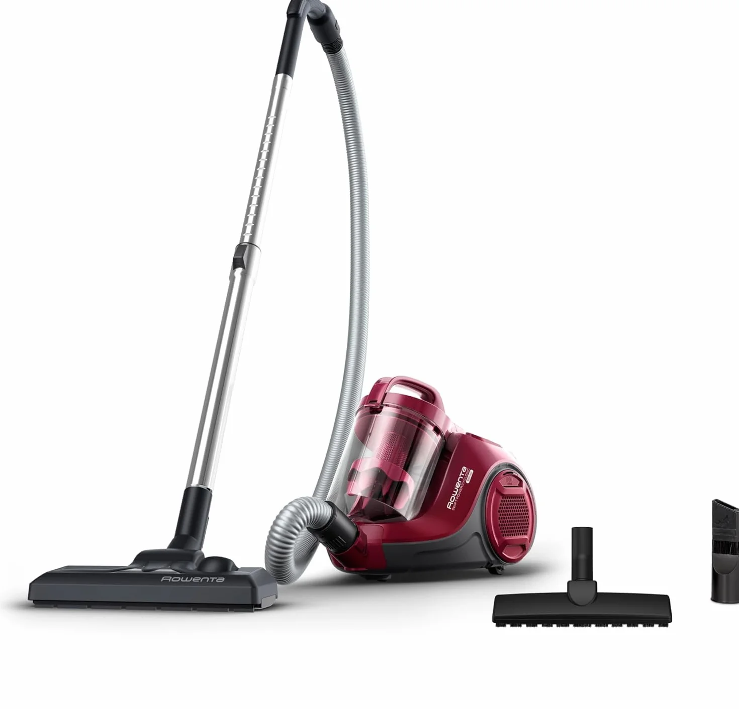 Rowenta Aspiradora Swift Power Cyclonic RO2933 - Aspirador sin bolsa de 750 W para parquet, tecnología ciclónica, cabezal alto rendimiento, motor Effitech, burdeos