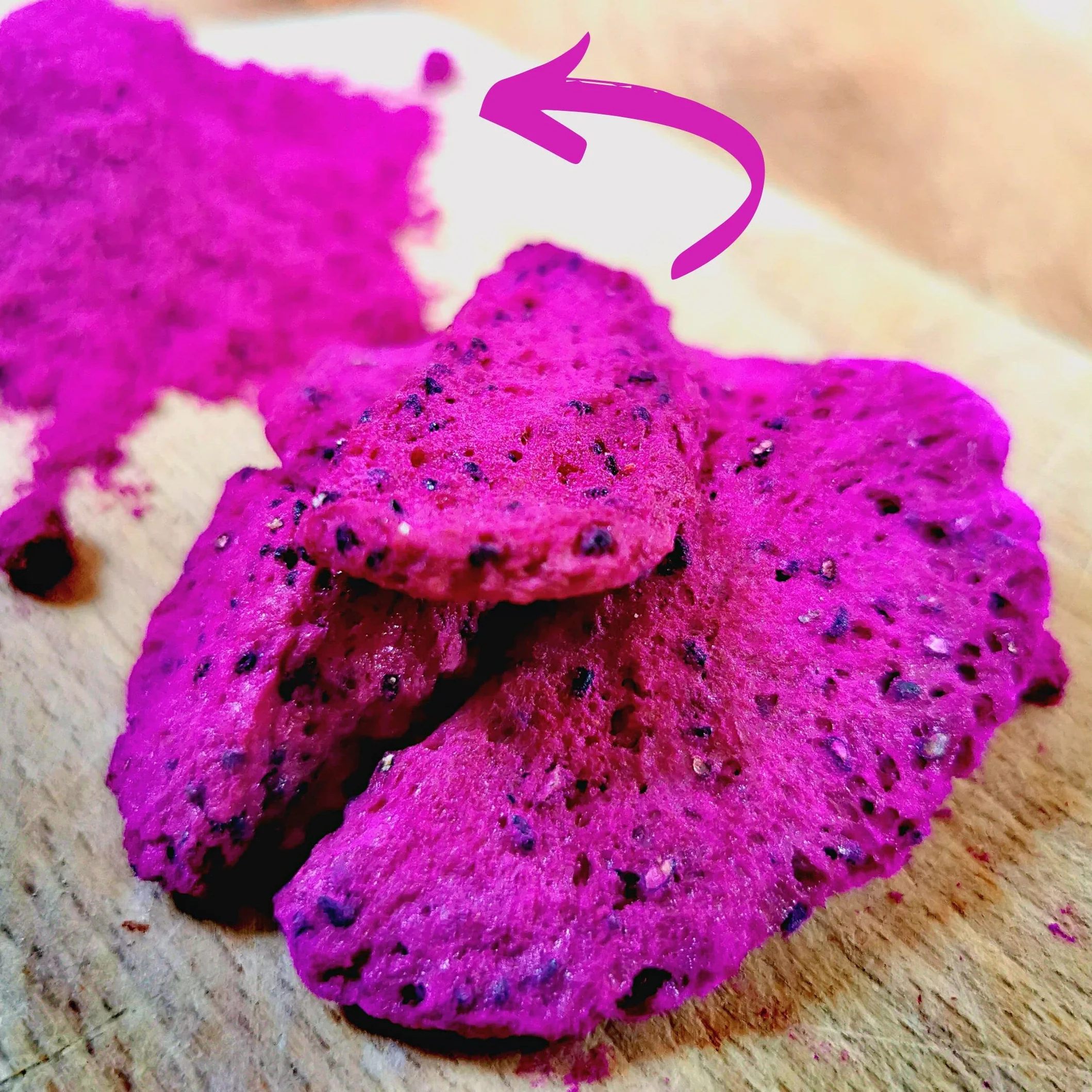 Pitaya en Polvo de Fruta de Dragon XL 300g Liofilizado Pitahaya Freeze Dried Red Dragon Fruit Powder