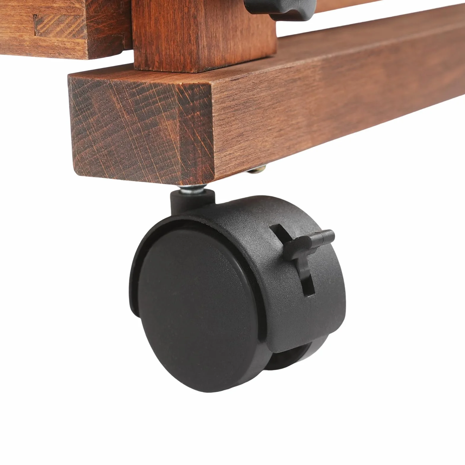WooDerson Carro con ruedas, 3 niveles de madera, organizador de almacenamiento, carrito de madera para suministros de arte, carrito de almacenamiento multifuncional con ruedas y asas, capacidad de