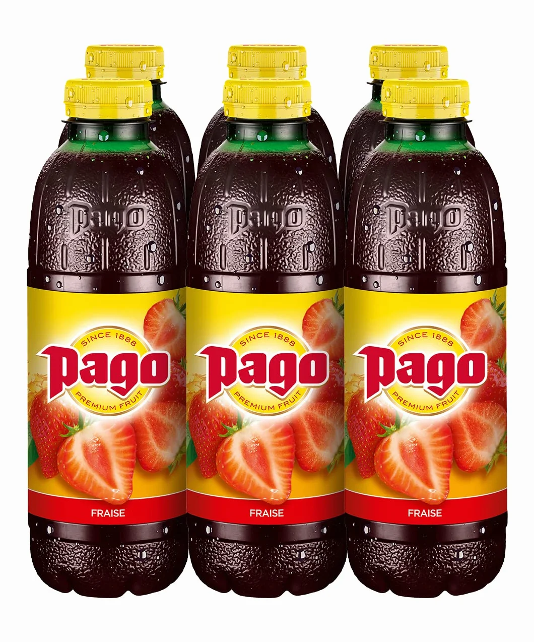Zumos Pago Bebida de Fresa Pack 6 x 750ml