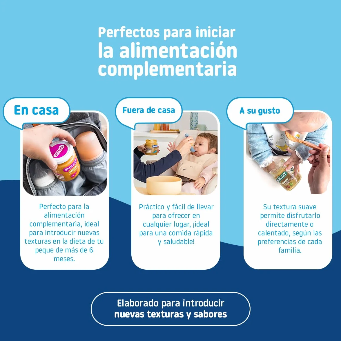 Smileat Tarrito infantil Bacalao con Patata y Verduras 6 Meses 230g