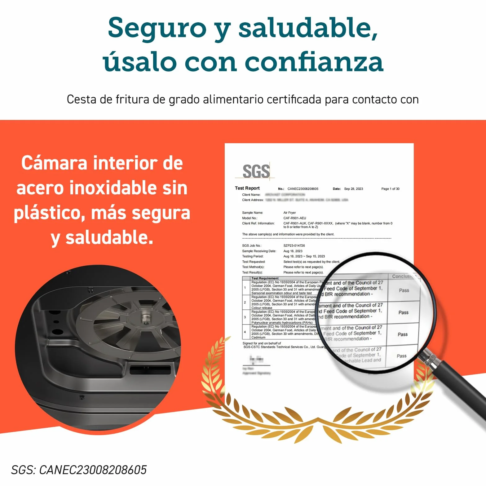 Cosori Freidora de Aire Grande 8,5 Litros Doble Cesta con Ventana Multifunción 10 en 1 Alta Potencia Bajo Ruido