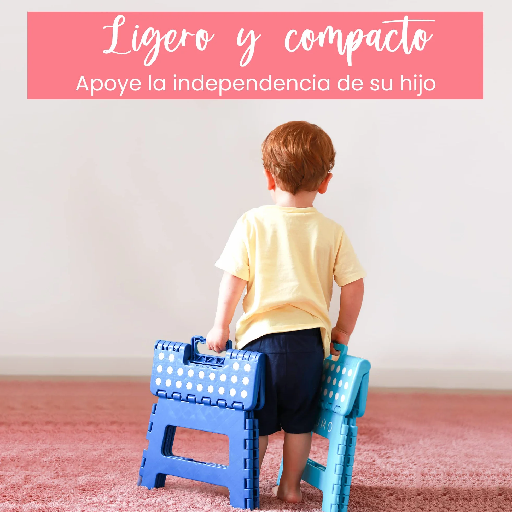 Natumo® - Taburete plegable para 150 kg, taburete de cocina, baño, silla plegable de jardín, pequeño reposapiés para niños, ayuda para ascenso, lavabo, para niños y adultos