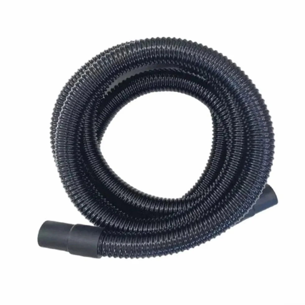 Manguera de succión de repuesto para Karcher para limpiador de alfombras Puzzi 8 y 10 con tubo de plástico flexible para tapicería y operaciones de limpieza de suelos, color negro, 2,4 metros de