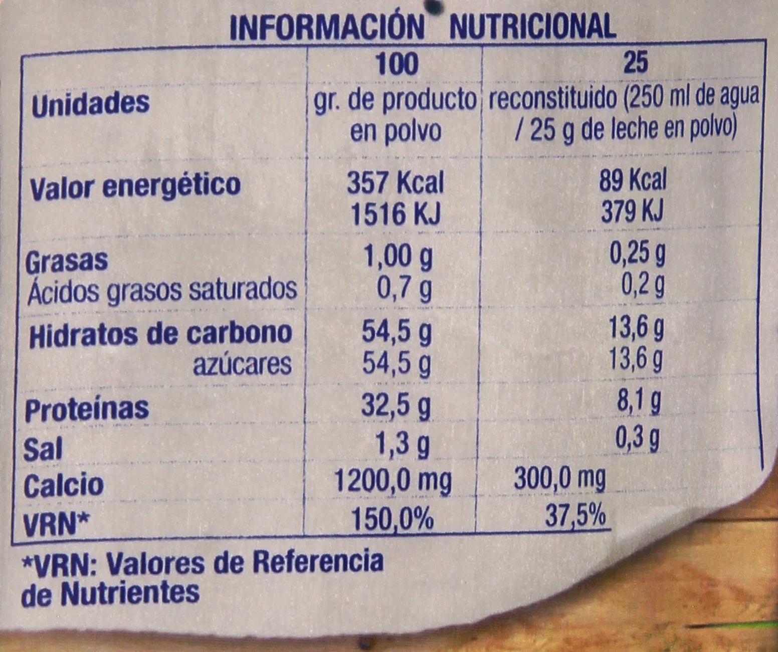 Central Lechera Asturiana Leche en Polvo Desnatada 1 kg