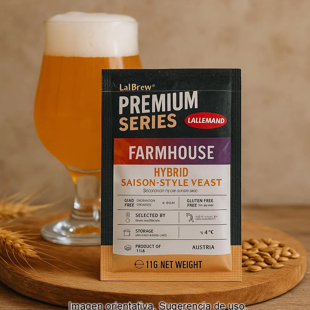 Levadura seca Farmhouse Saison 2x11 g Pack 2 sobres para cerveza artesana