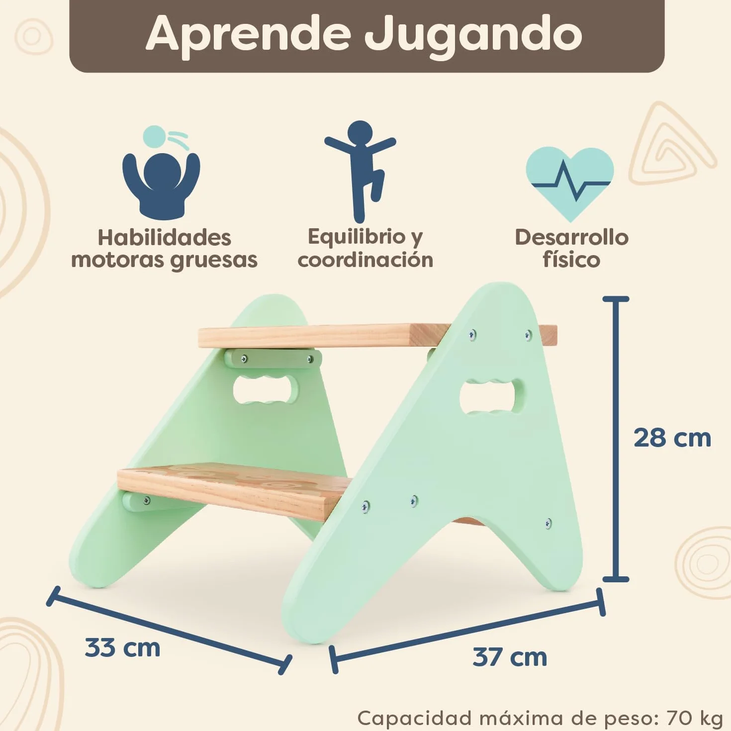 B. toys Peek-A-Boost Taburete para niños 2 años+