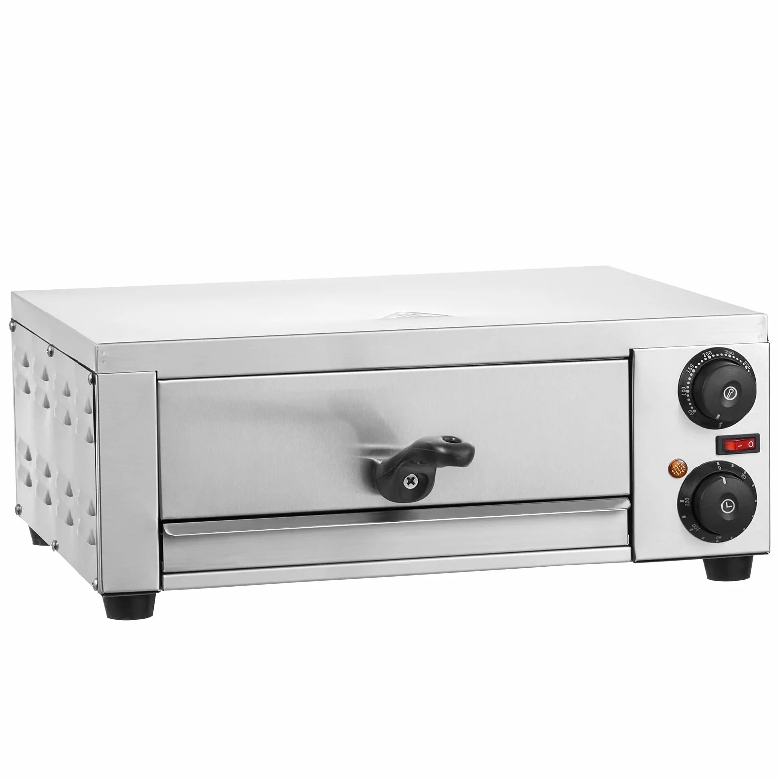VEVOR Horno de pizza eléctrico 12 pulgadas 1500 W control temperatura temporizador
