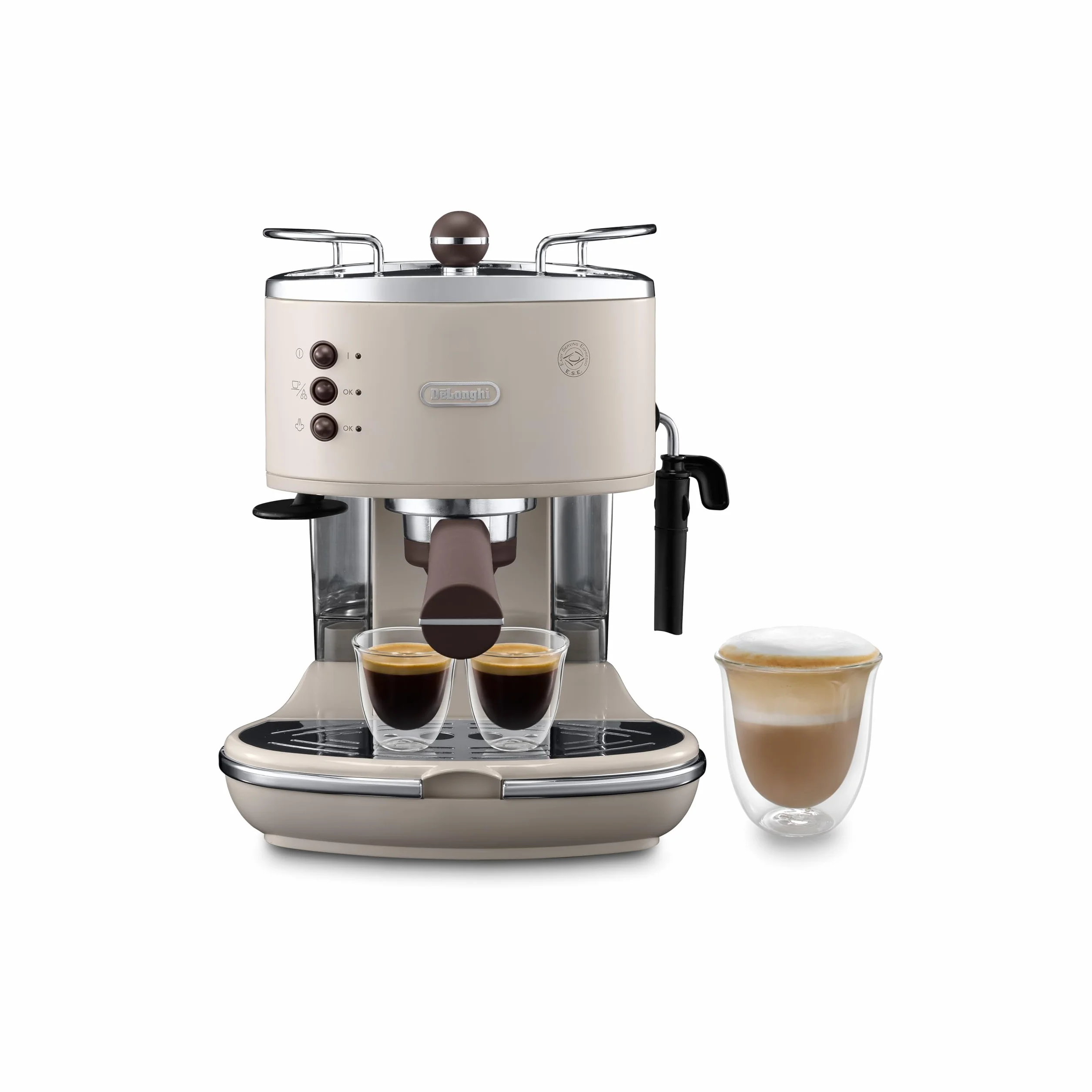 De'Longhi ECOV 311.BG Cafetera Automática, 1100 W, 1.4 L, 15 Bares, 2 Tazas, Acero Inoxidable, Beige