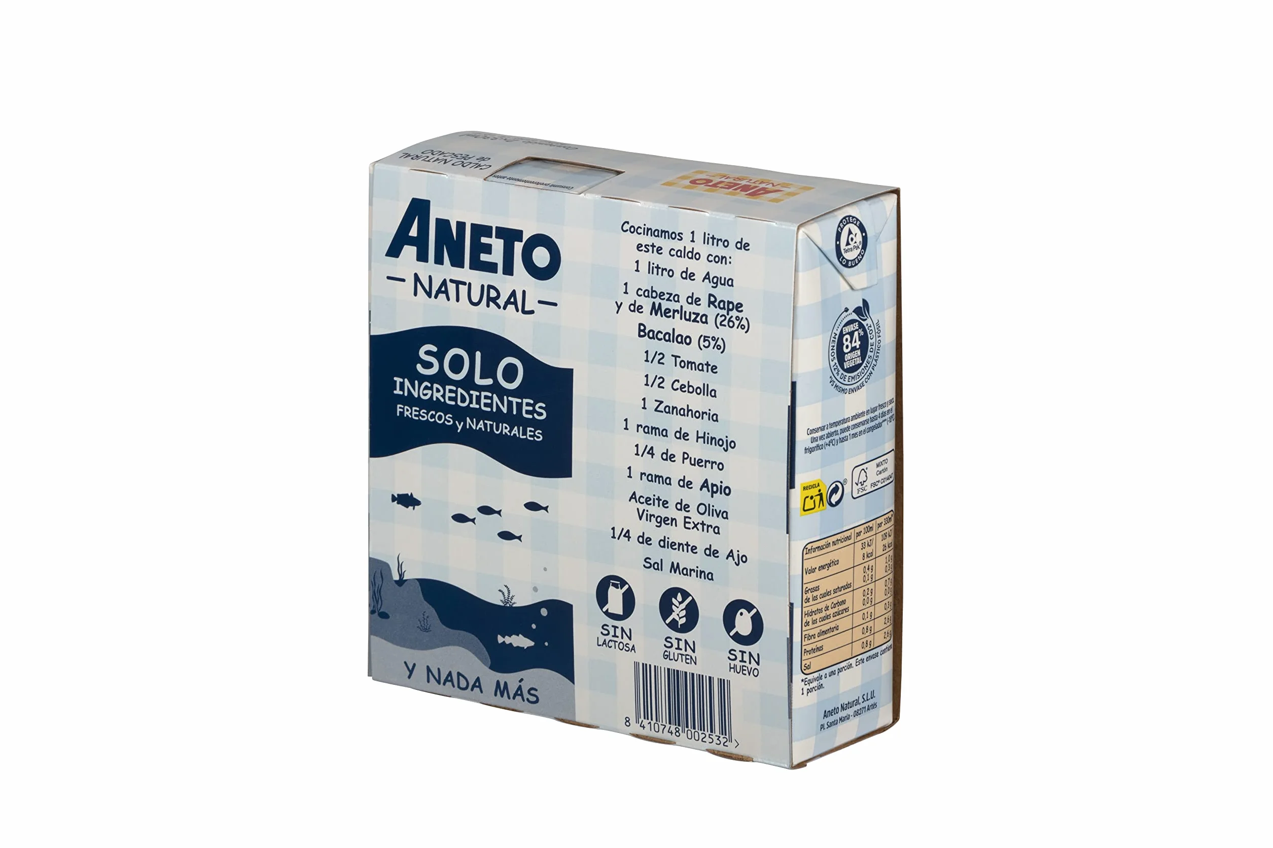 Aneto Caldo de Pescado 2x330ml Caja 6 Unidades