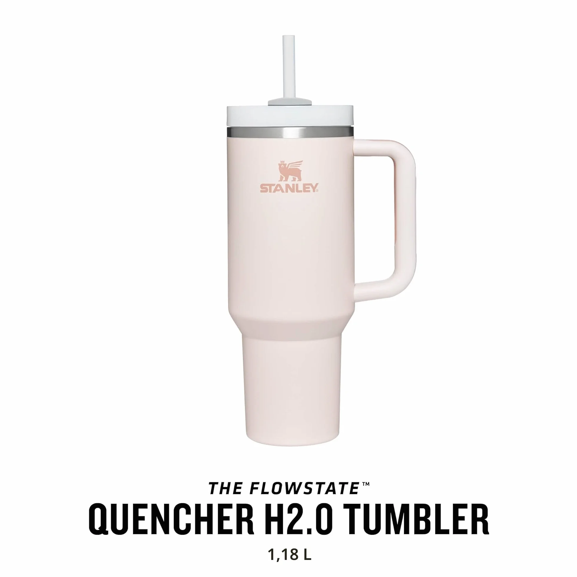 STANLEY Quencher H2.0 FlowState Tumbler 1.2L Termo Acero Inoxidable Sin BPA - Rose Quartz