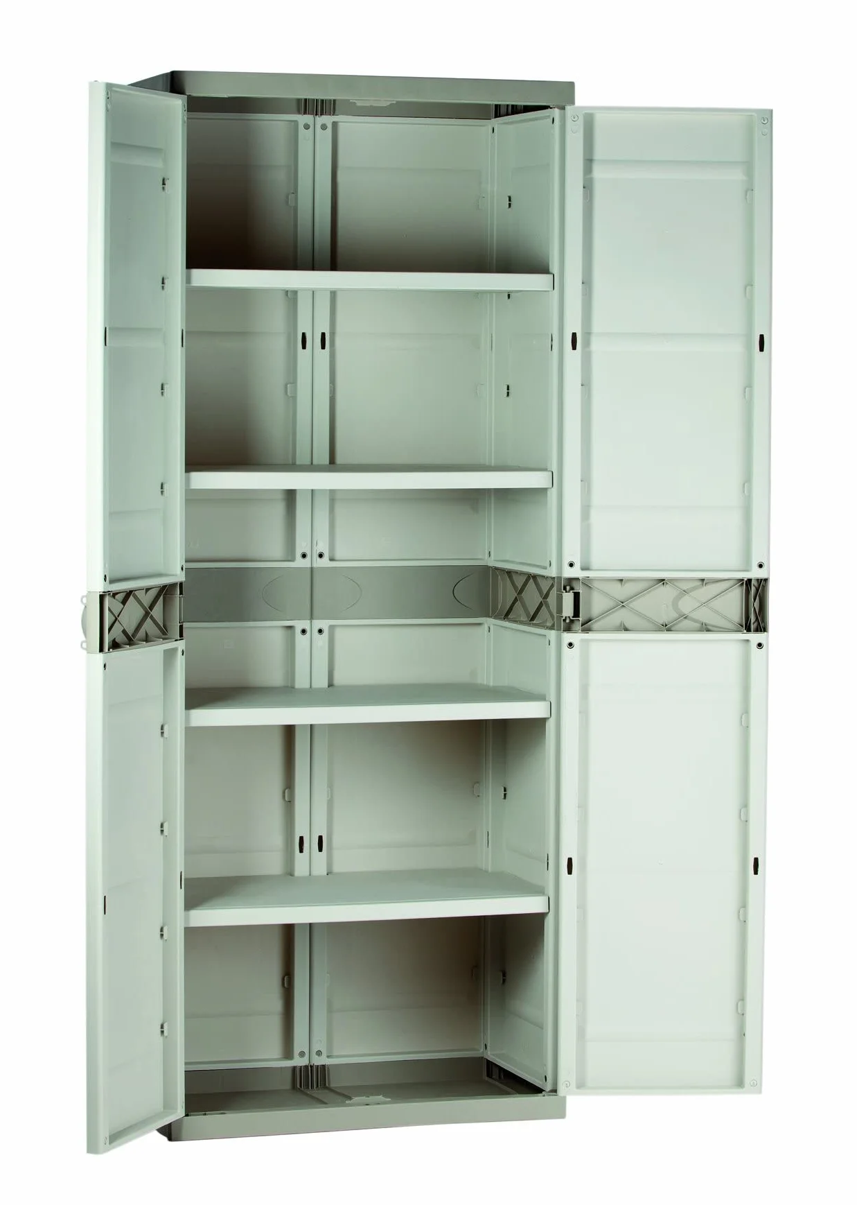 Plastiken Titanium Armarios, Plástico, Beige, 70x44x176 cm
