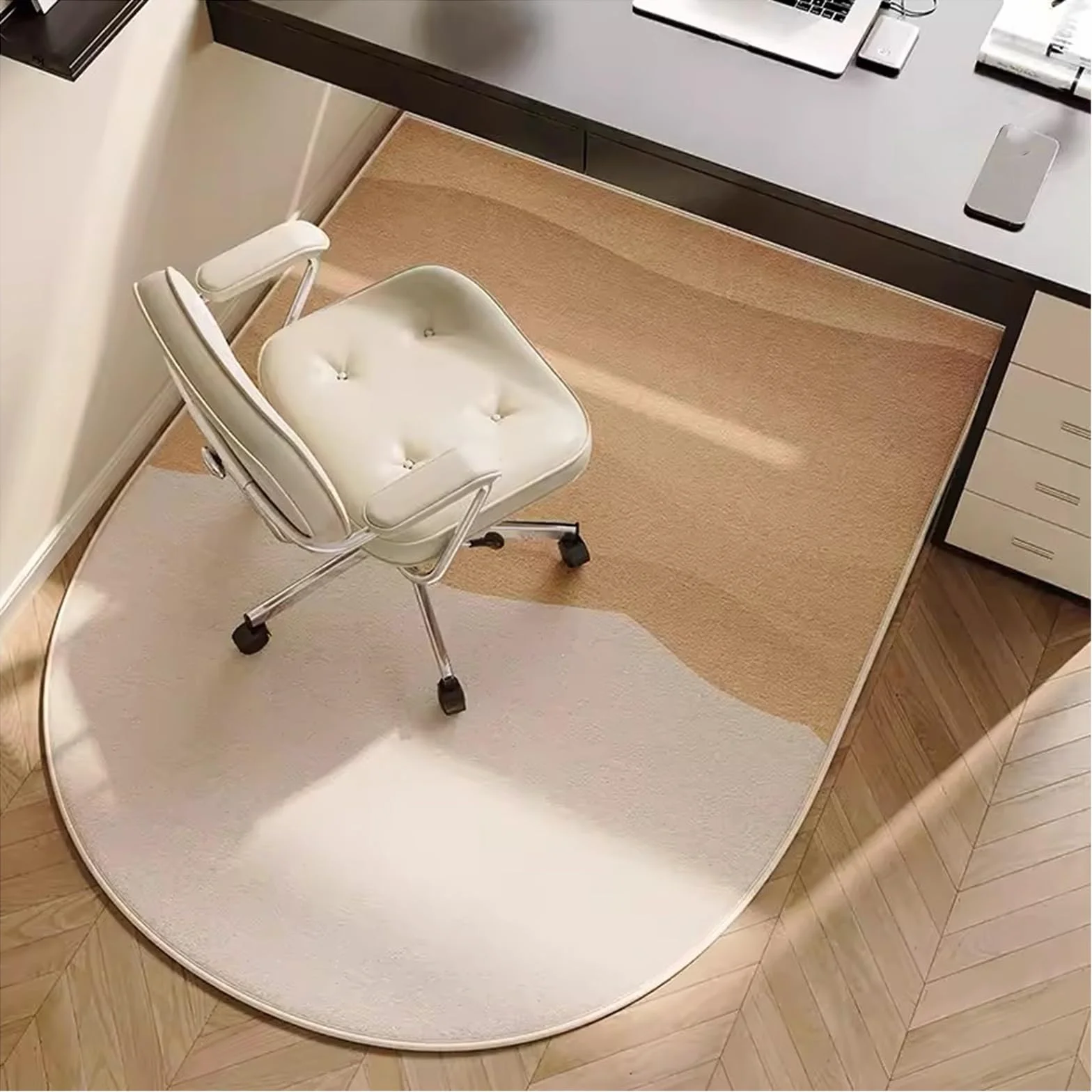 Alfombrilla antideslizante de caucho termoplástico para silla de oficina, fácil de limpiar, insonorizada, para suelos de azulejos y alfombras, 120 x 60 cm