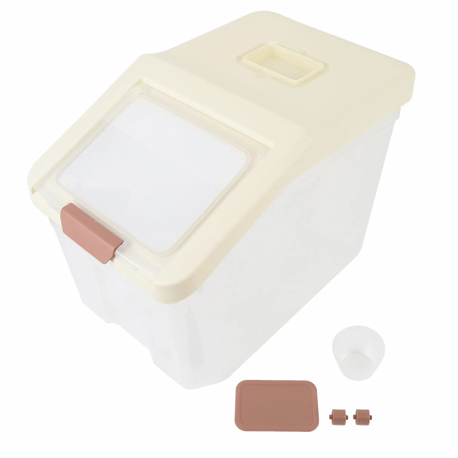 Contenedor de almacenamiento de arroz hermético para harina, -, 20 kg