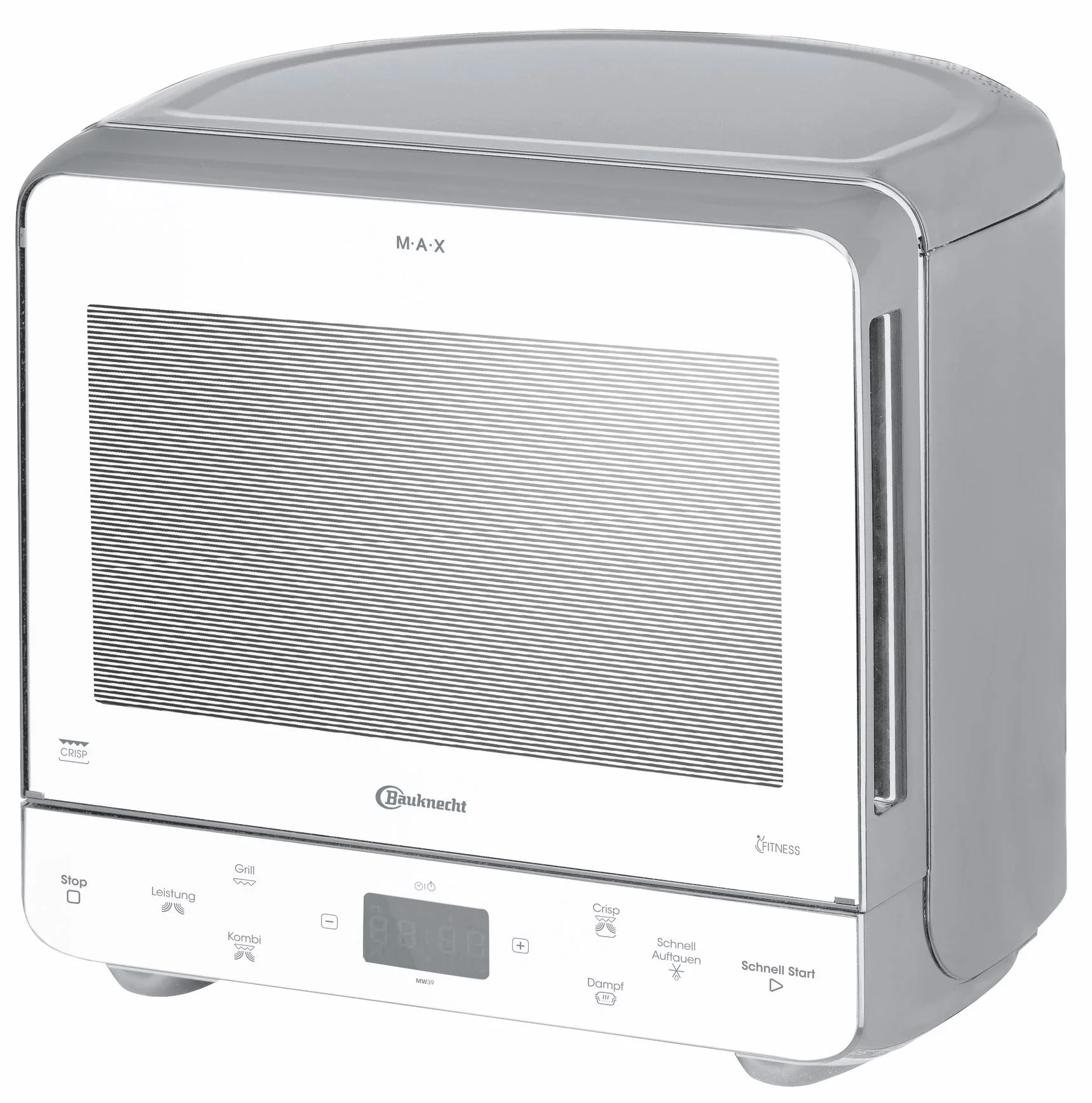 Bauknecht MW 39 WSL - Combinación de parrilla y microondas / función Crisp / 700 W / 13 L / Diseño compacto para ahorrar espacio en esquinas, parrilla de 700 W / función de cocción al vapor