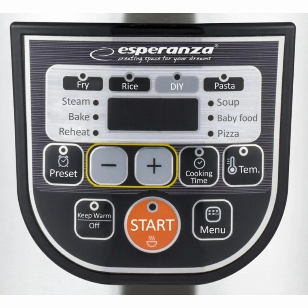Esperanza EKG011 Multi Cooker 5 L 860 W Black Stainless Steel