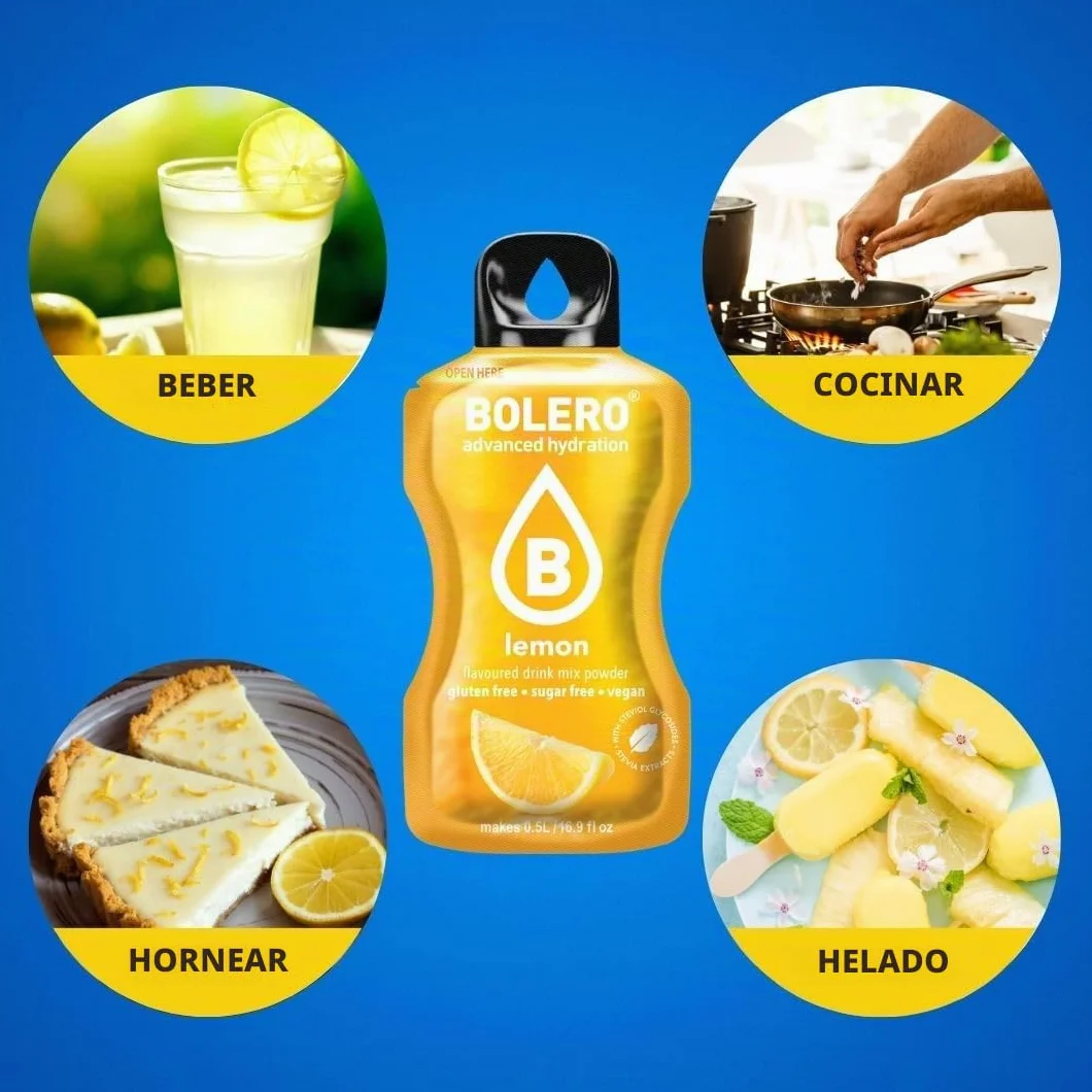 Bolero EXOTIC 24x3g Jugo en polvo sin azúcar edulcorado con stevia vitamina C vegano