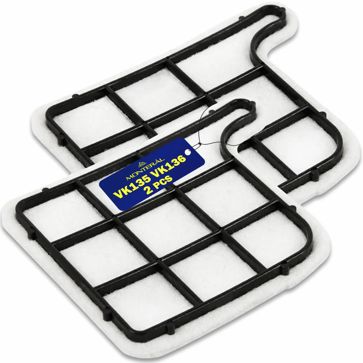 2 Piezas Filtro Aspiradora para Proteger Motor para Vorwerk Kobold VK135 VK136 - MONTERAL