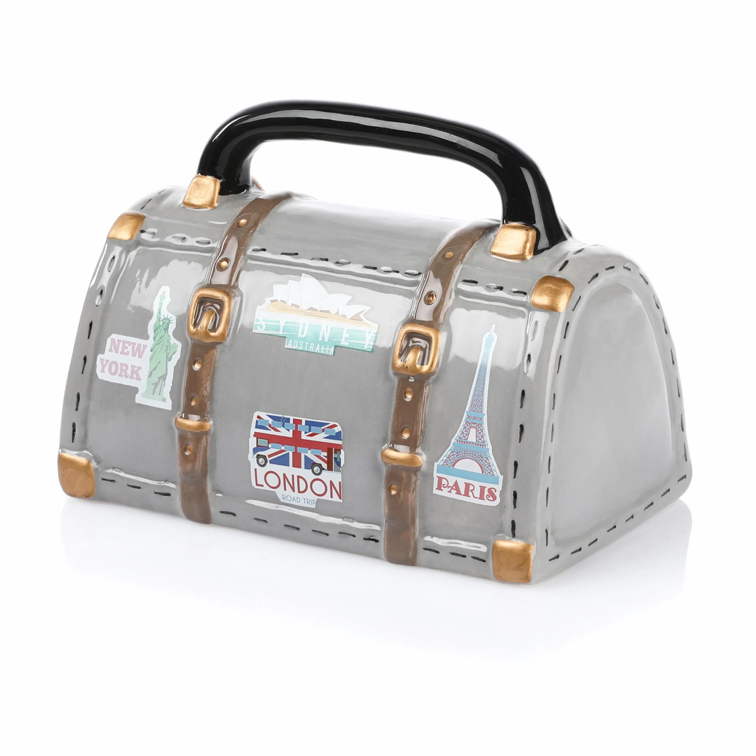 Bolsa de viaje FunX para guardar dinero – Hucha como embalaje para regalos de dinero para vacaciones, viajes o como decoración – Fondo de vacaciones 14 x 8 x 10 cm
