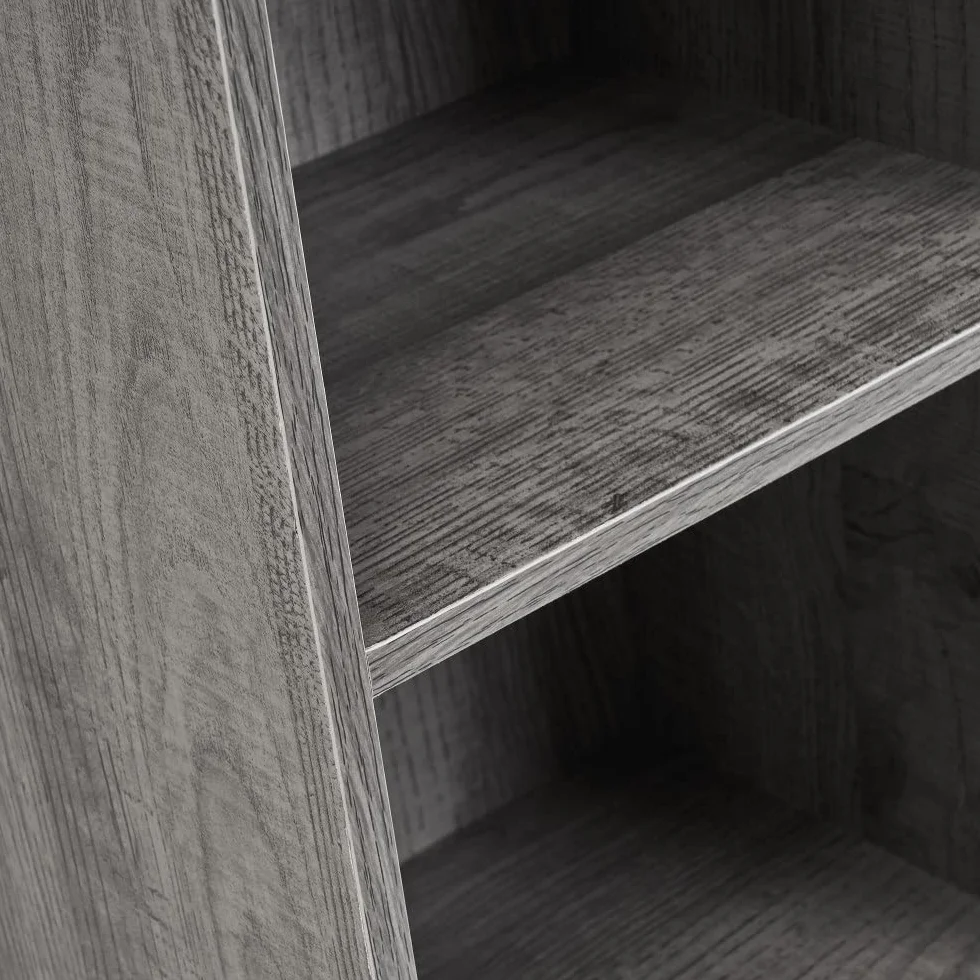 LOLAhome Estantería Cubo de Madera 4 Estantes 106 cm Gris
