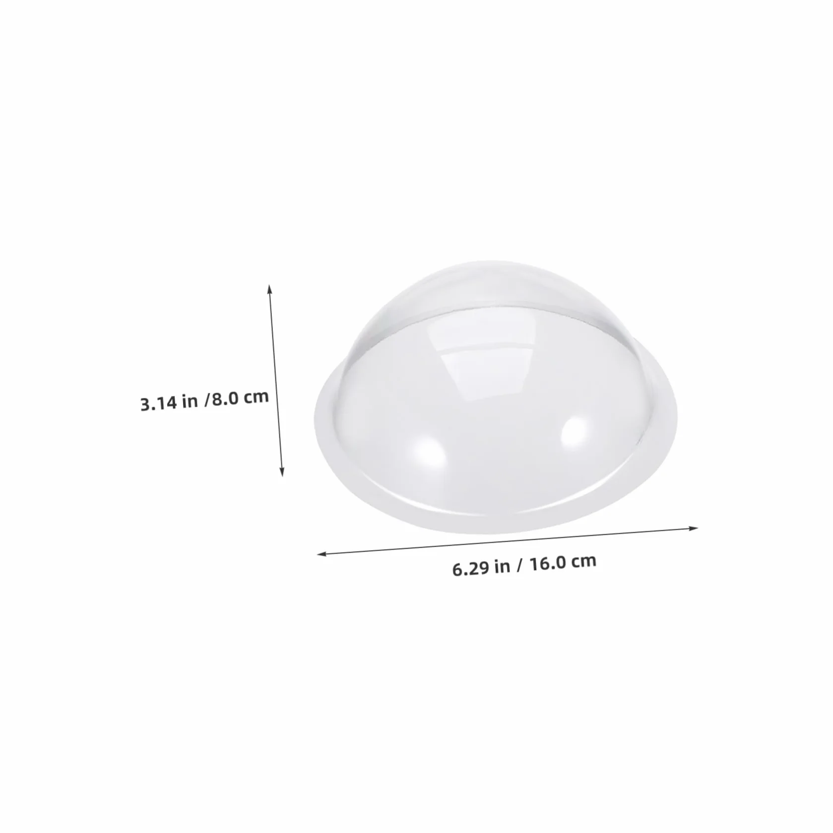 Anneome 12 Piezas Plastic Globe Hemisphere Covers Fillable DIY Ornament Domes Christmas Village Decorations