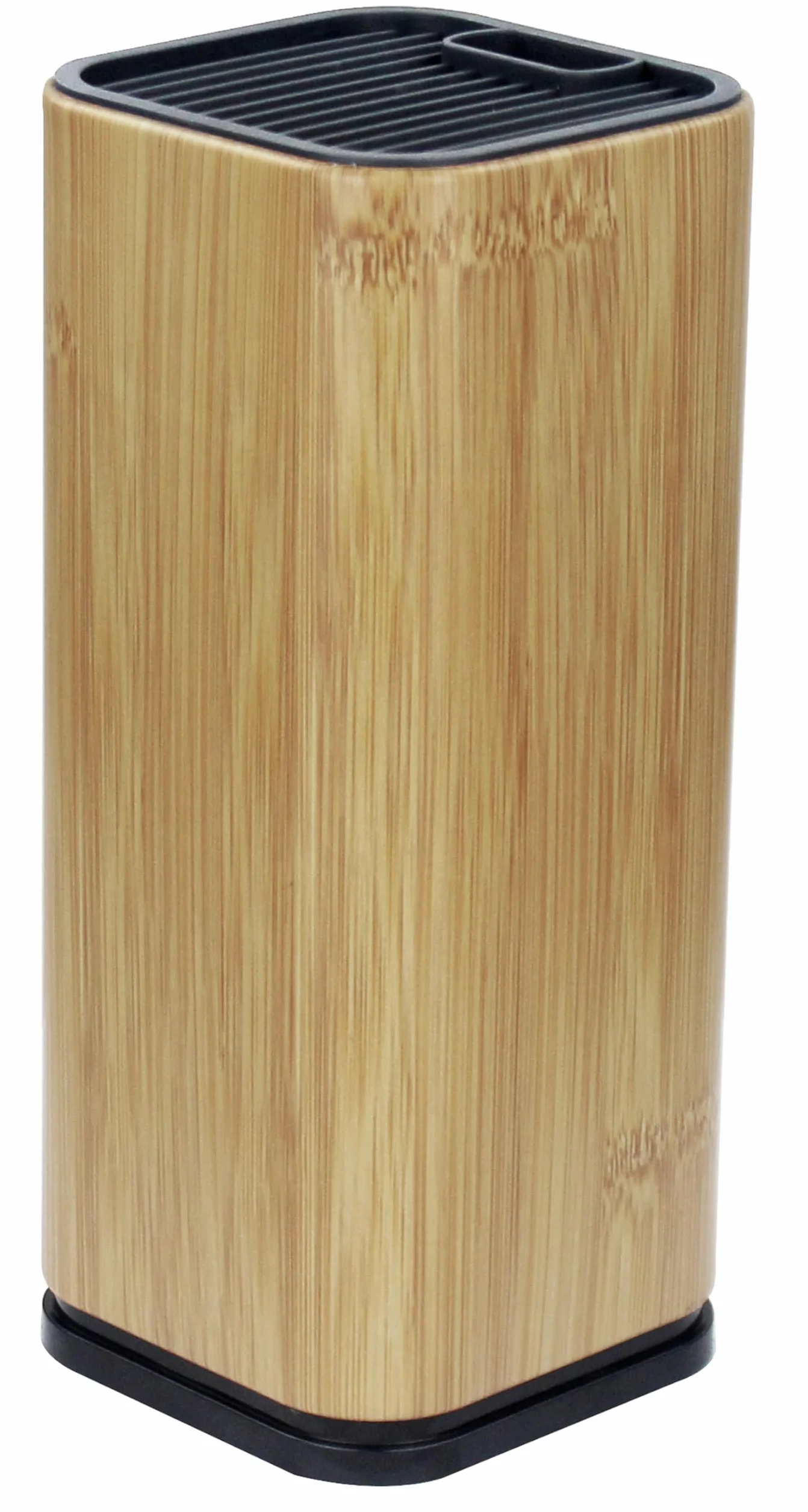 Bloque para Cuchillos de Acero, Soporte con Ranuras para Tijeras, Almacenamiento Plateado