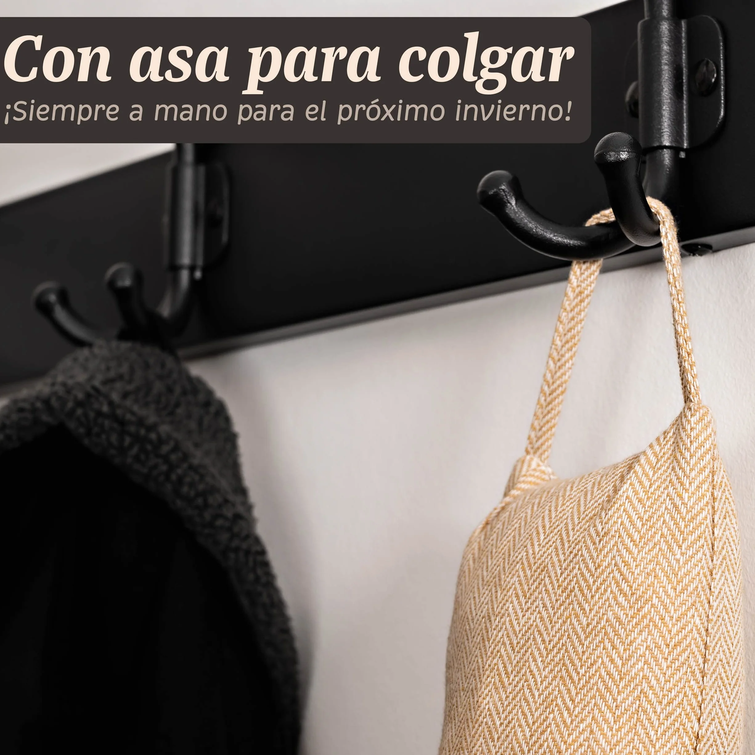 Praknu Burlete Protector contra Frío y Viento 90 cm Lavable Extra Pesado para Puertas y Ventanas Beige